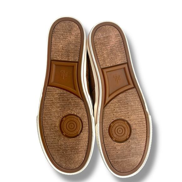 NEW Ralph Lauren Tan Faux Strap Flats Size 6.5 Slip on Loafers Classic Coastal - Picture 10 of 12